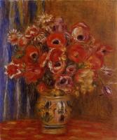 Renoir, Pierre Auguste - Vase of Tulips and Anemones